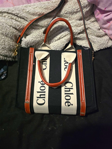 Chloé logo canvas leather - chloé, &