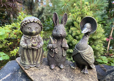 Set 3 Beatrix Potter Statue