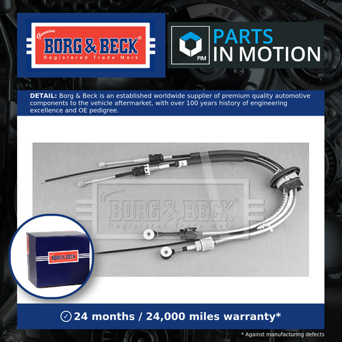 Gear change cable bkg1010 borg - gear,