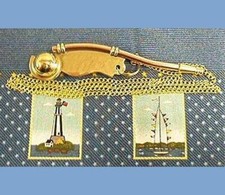 BOATSWAIN CALL WHISTLE - BOSUN'S CALL - BRASS/COPPER - NEW
