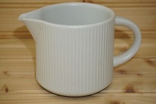Thomas 11010 White Ribbed  Creamer, 3 1/4"    (G60)