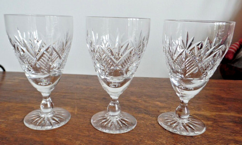 Three edinburgh crystal glass - crystal,