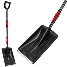 Snow Shovel Heavy Duty Metal Head Handle Collapsible Snow Mud Car Travel Outdoor