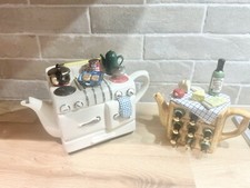 Vintage Teapottery Swineside French Picnic Table With Wine + Kitchen Aga Stove