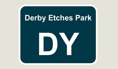 Derby etches park - 1x, train