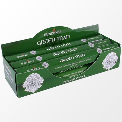 Green man incense sticks - green,