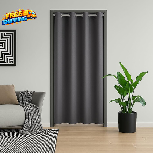 Blackout door curtain - door, inch