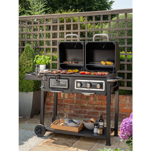 Dual fuel gas charcoal bbq - fuel,
