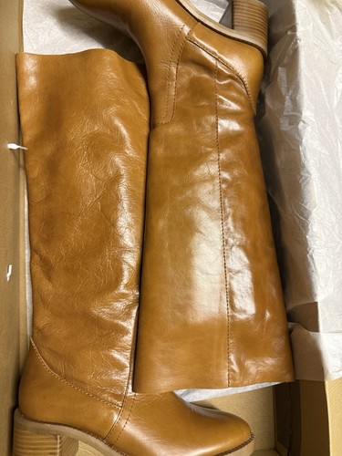 Zara brown leather block heel - leather,