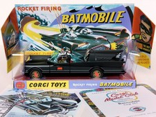 CORGI 267 BATMOBILE - CORGI MODEL CLUB REISSUE MATT BLACK WITH COA - NEW