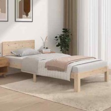 Bed Frame Solid Wood 90x190 cm Single vidaXL