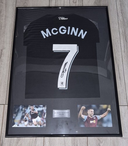 Signed football shirt mcginn - signed,