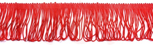 Quality red fringe silk - fringe, braid