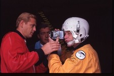 Parachutist Men Sky Diving Helmet 35mm Slide 1960s