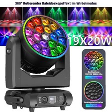 19x20W Zoom Wash Beam Moving