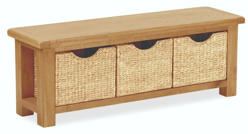 Oakvale oak bench - oak, with
