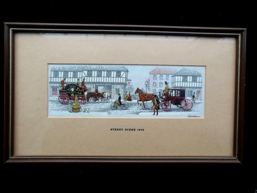 Framed woven silk cash - woven, j