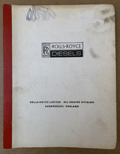 Rolls-Royce Diesels Parts Catalogue For Model C6TFL - Vintage Paperback - Rare