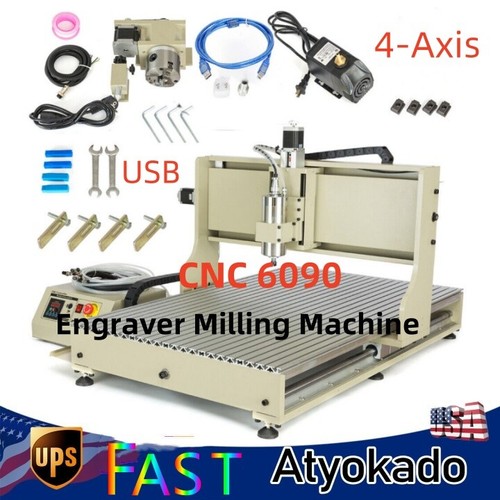 Usb axis cnc 6090 router - 4-axis,