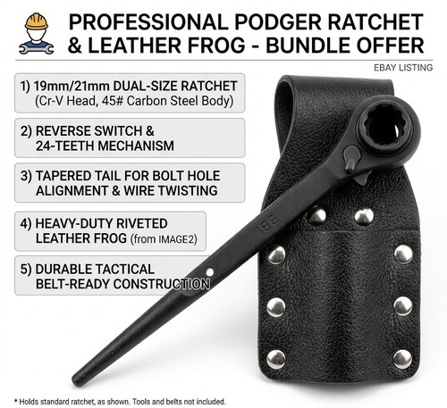 Heavy duty podger ratchet - duty,