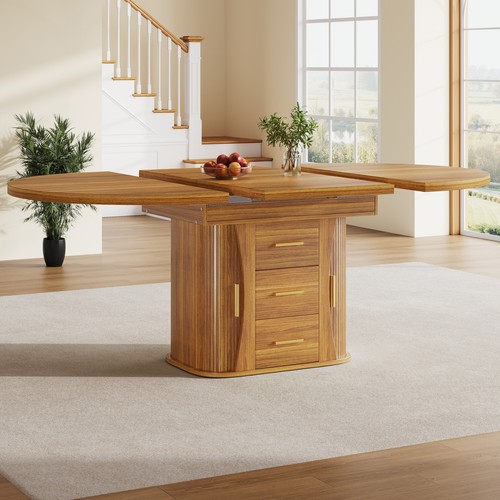 Extendable round dining - extendable, table