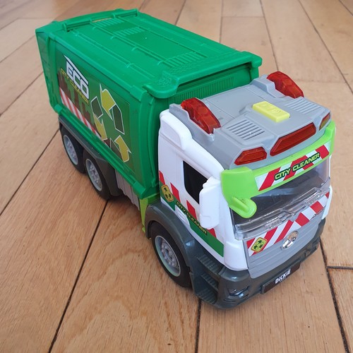 Garbage rubbish truck - garbage, action