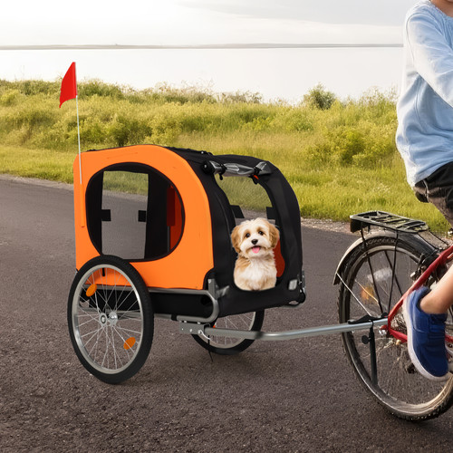 Foldable pet bike trailer for - foldable,