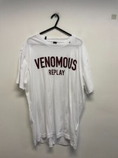 REPLAY PURE COTTON WHITE T-SHIRT SIZE XL BNWOT (S755)