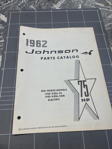 Vintage parts catalog - parts, johnson