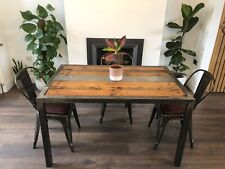 Industrial style Dining Table & bench seat luxury modern handmade Unique