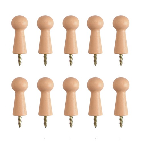 10pcs wooden hooks - 10pcs, shaker