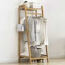 Heavy Duty Wooden Clothes Rail