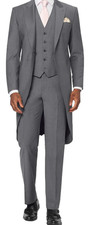 Grey 2 Piece Morning Suit Slim