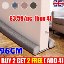 UK Seal Strip Waterproof Draught Excluder Stopper·Double Foam Door Bottom·Guard