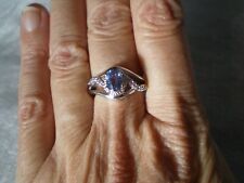 Colour Change Fluorite ring, size N/O, 1.13 carats, 4.19 grams 925 Sterling Silv