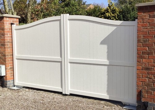 Aluminium driveway gates curve - driveway,