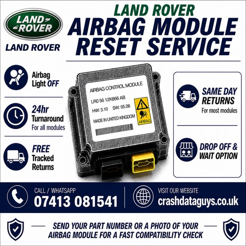 Land rover airbag module reset - module,