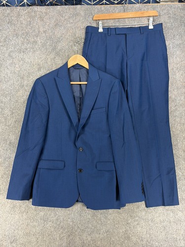 Dkny suit size navy wool - suit,