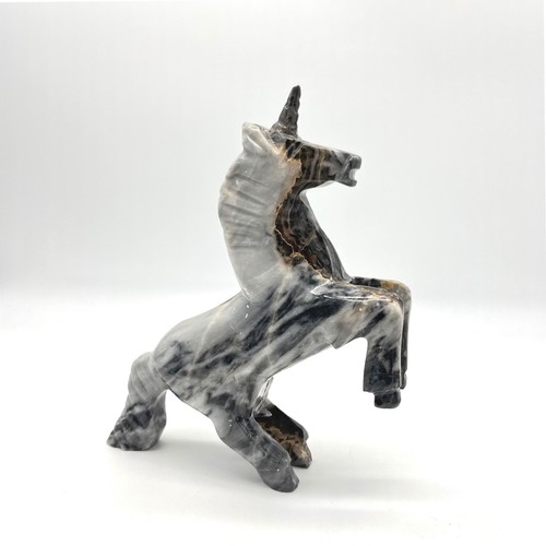 Stone unicorn figurine - stone,