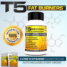 T5 FAT BURNERS CAPSULES -STRONGEST LEGAL SLIMMING - TOP DIET & WEIGHT LOSS PILLS