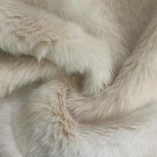 Super Luxury Faux Fur Fabric Material - WHITE C592