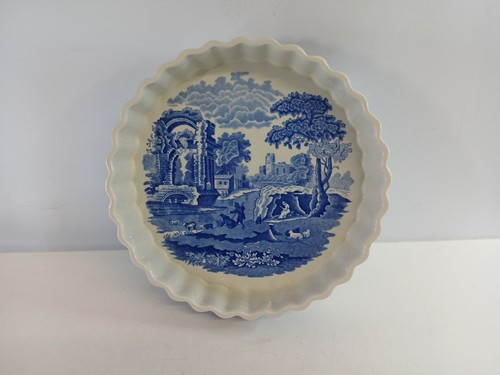 Spode italian blue flan - italian,