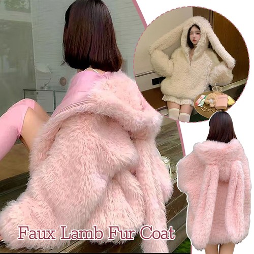 Womens winter faux lamb fur - faux,