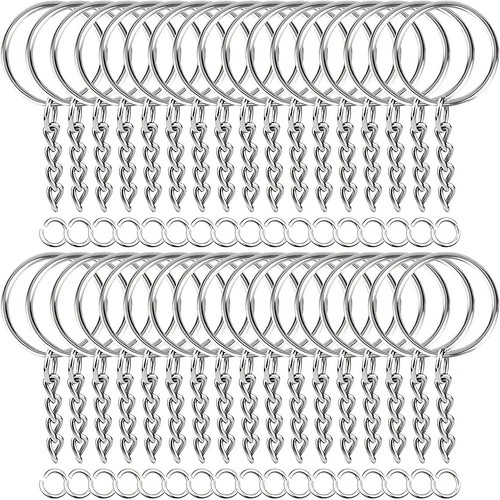 30pcs metal keyring - metal,