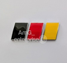 German Deutschland Flag Badge in Chrome for VW Transporter Camper Caddy Caravell