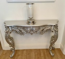 Beautiful Silver Console Table