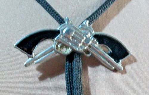 Western bolo tie silver - western,