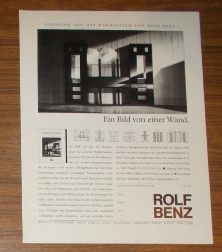 Rare advertising rolf - rare, benz
