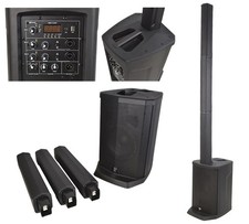Column Array PA System 350 Watt with Bluetooth, Mic Inputs and 8" Subwoofer