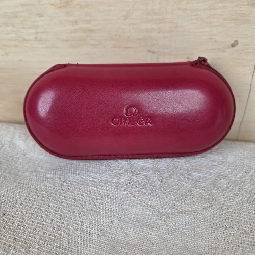 Omega watch travel case - omega, red